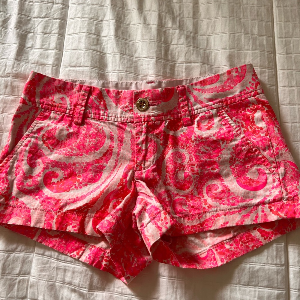 Pink Paisley design Lily Pulitzer Shorts, Size 00